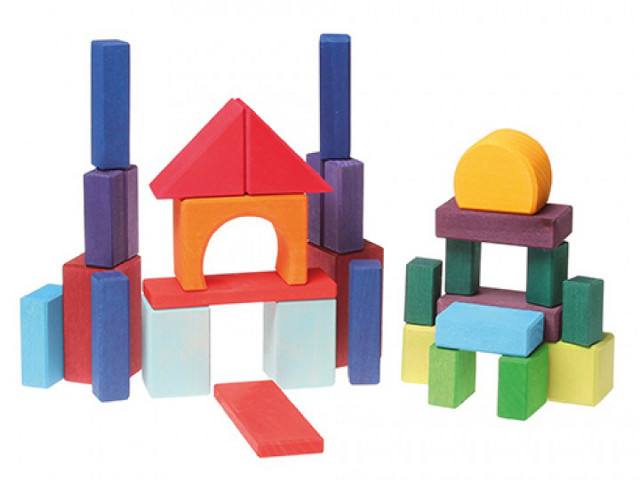 GRIMMs 30 Geo-Klötze, bunt Ansicht 2 GRIMMs 30 Geo-Klötze, bunt Ansicht 2